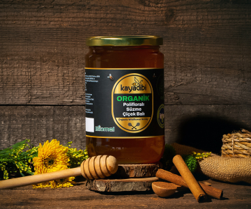 Kayadibi Organik Polifloralı Süzme Çiçek Balı 850gr
